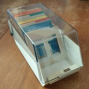 Vintage Floppy Disks and Storage Box